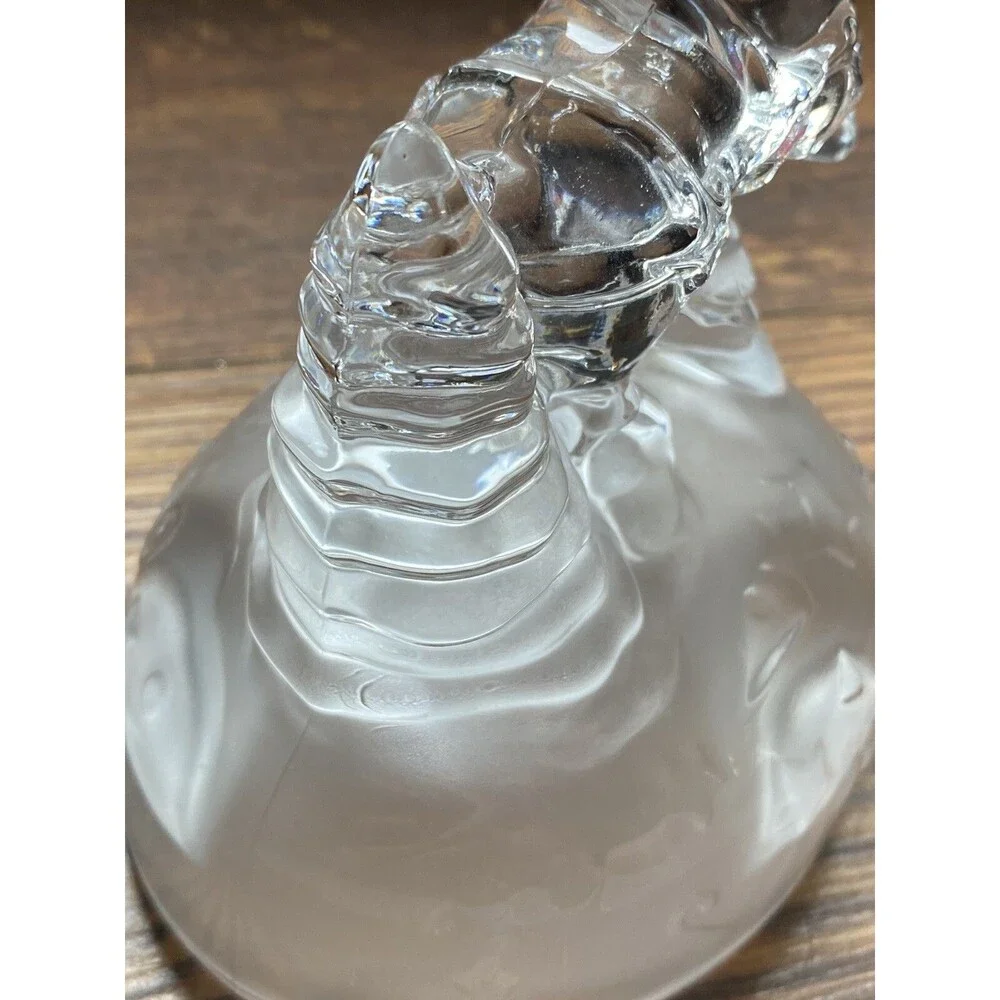 Christmas  Reindeer Figurine Glass 24% Lead Chrystal Cristal d'Arques France